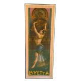 DR - La Yetta Belly Dancer Poster - Framed - Circa 1901