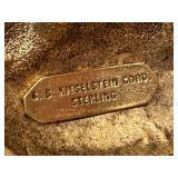 Barry Kieselstein-Cord Sterling Toad Belt Buckle on Black Leather Belt