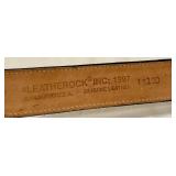 Barry Kieselstein-Cord Sterling Toad Belt Buckle on Black Leather Belt