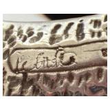 Two-Tone Sterling Bangle - Artisan Crafted, 925 Hallmark