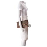 Louis Vuitton Foldover Monogram Clutch - Brown Canvas, Cognac Leather Trim