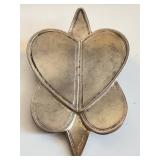 Nava Segev Shamrock Brooch 1993 - Silver-Tone, 2.5 Inches