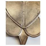 Nava Segev Shamrock Brooch 1993 - Silver-Tone, 2.5 Inches