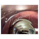 Artisan Hand-Blown Glass Paperweight - Signed Sommerso