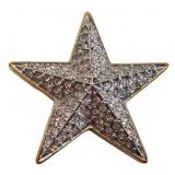 Swarovski Star Crystal Brooch - 1.5 Inch Pavé Crystal Star Pin
