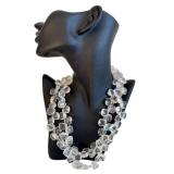 Two-Strand Clear Quartz Necklace