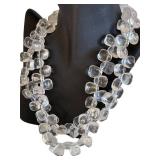 Two-Strand Clear Quartz Necklace