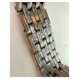 Anne Klein New York Moon Phase Watch - Two-Tone Stainless Steel with Crystal Bezel