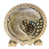 Lalique Concarneau Koi Fish Crystal Ashtray