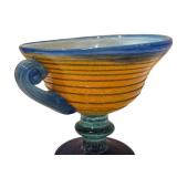 Handblown Art Glass Bowl - Kosta Boda Style, Unmarked