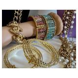 Assorted Gold-Tone Fashion Jewelry - Bracelets & Necklaces