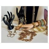 Assorted Gold-Tone Fashion Jewelry - Bracelets & Necklaces