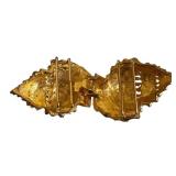 Dotty Smith Vintage Shell-Shaped Belt Buckle - Gold Tone