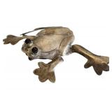 Dragonfly, Green Leaf Frog, Beige Frog & Crystal Spider Brooch Set