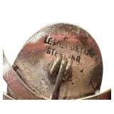 Lester Ortiz Spider Brooch - Malachite & Sterling Silver, Navajo Jewelry