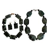 Kambamba Jasper Beaded Necklaces & Earrings -