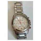 Michael Kors Chronograph Watch - Silver Stainless Steel, Pre-Owned