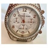 Michael Kors Chronograph Watch - Silver Stainless Steel, Pre-Owned