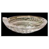 DR - Vintage Lalique Crystal Concarneau Koi Glass Dish, Designed by René Lalique, 1941