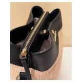 Nanette Lepore Colleen Canvas Triple Section Bucket Crossbody Bag