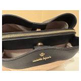 Nanette Lepore Colleen Canvas Triple Section Bucket Crossbody Bag