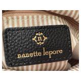 Nanette Lepore Colleen Canvas Triple Section Bucket Crossbody Bag