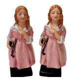 Royal Doulton Lil Nell Pair - 4.25 in Porcelain Figurines