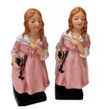 Royal Doulton Lil Nell Pair - 4.25 in Porcelain Figurines