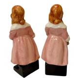 Royal Doulton Lil Nell Pair - 4.25 in Porcelain Figurines