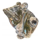 C5 - Murano Frog Glass Sculpture