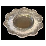 C5 - Lalique Trinket Dish 5.75 inches & Glass Act Studio Perfume Bottle 4.5 inches