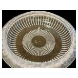 Lalique Marguerites Bowl - Vintage Art Deco Clear Crystal With Daisy Rim