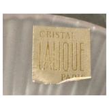 C1 - Lalique Satin Birds Pair - Crystal Glass, Made in France