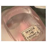 C1 - Lalique Satin Birds Pair - Crystal Glass, Made in France