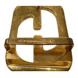 C5 - Gucci Leather Reversible Belt - 44in - Black Leather with Gold GG Buckle