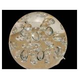 C5 - Intaglio Anton Bubble Paperweights - Clear Hand-Blown Glass, Set of 3