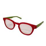 Eye-Bobs Waylaid Reading Glasses - Red Frame, Green Temples