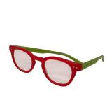 Eye-Bobs Waylaid Reading Glasses - Red Frame, Green Temples