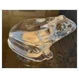 C5 - Baccarat Crystal Frog Figurine - Made in France