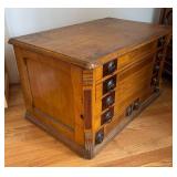 BR1 - Antique Wooden Spool Cabinet