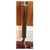 BR2 - Mid-Century Modern Glass and Brass Flying Saucer Pendant Light