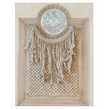 BR2 - Macrame Wall Hanging - Bohemian Handmade Natural Fiber Fringe