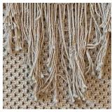 BR2 - Macrame Wall Hanging - Bohemian Handmade Natural Fiber Fringe