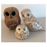 BR2 - Owl Figurines by Pigeon Forge Pottery and More