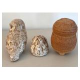 BR2 - Owl Figurines by Pigeon Forge Pottery and More