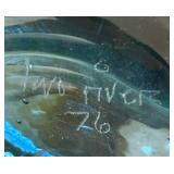 BR2 - Two Rivers Abstract Art Glass Vase