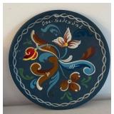 BR2 - Rosemaling Plate, Candle Holder & Bowl
