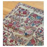 BR2 - Persian/Turkish Patchwork Handwoven Textile Rug 26x28 Inches - Vintage