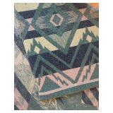 BR2 - Vintage Blanket - Southwestern Geometric Pattern