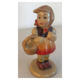 BR2 - Vintage Hummel Figurines - Little Shopper (2 Styles) & Happiness